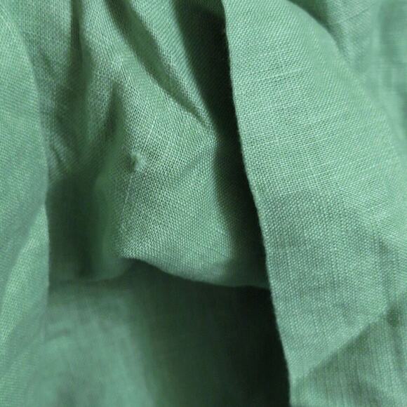 Madewell Green Sleeveless V Neck Zip Back Linen Dress Style NP101 Size XS - Picture 6 of 11